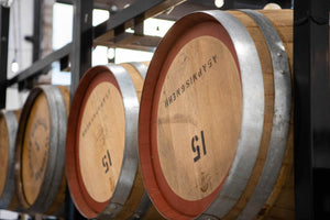 Barrels in Blackwattle Distillery